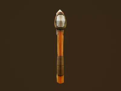 Stone Axe - Game Ready Weapon Low-poly 3D model