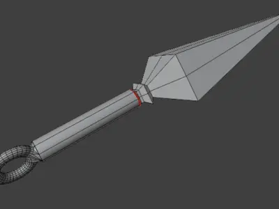 Kunai Simple Model Free low-poly 3D model