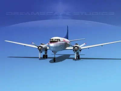 Martin 404 Southeast Airlines 2 3D model