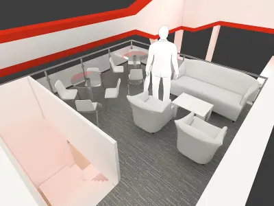 Exhibition Stand - ST0030 3D model