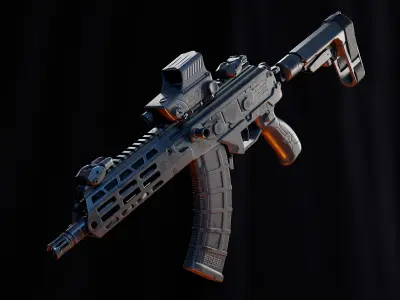 IWI Galil ace gen2 Low-poly 3D model