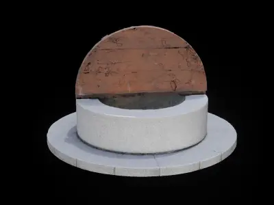 Korean style opended well 3D model