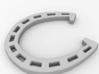 Horseshoe gold 3D model