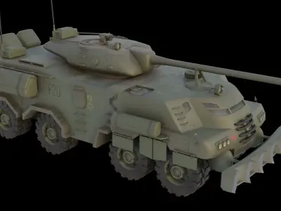 Apc Tank Low-poly 3D model