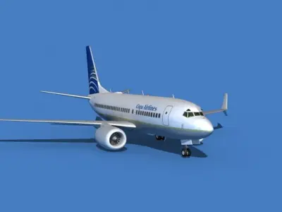 Boeing 737 MAX 7 Copa Airlines 3D model