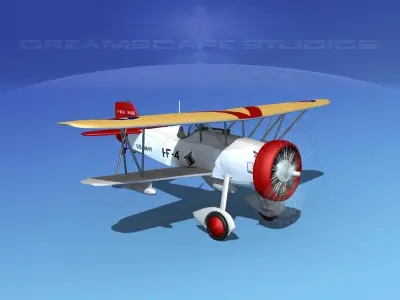 Curtiss F-11-C2 Goshawk V10 3D model