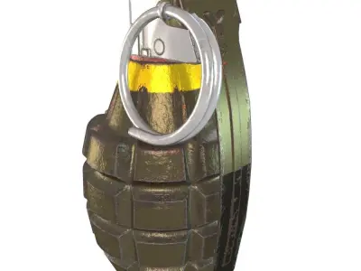 MK2 Granade Free low-poly 3D model