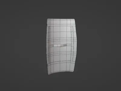 Roman Shield Scutum  Low-poly 3D model