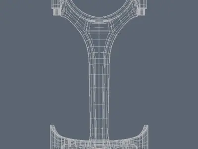 Piston with award 3D model