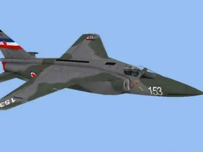 J22 Orao Low-poly 3D model