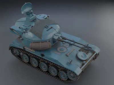 AMX-13 DCA PBR Model 3D model