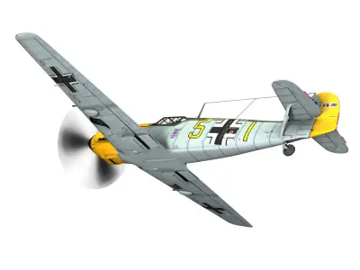 Messerschmitt - BF-109 E - Yellow 5 3D model
