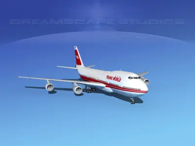 Boeing 747-100 TWA 2 3D model