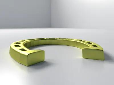 Horseshoe gold 3D model
