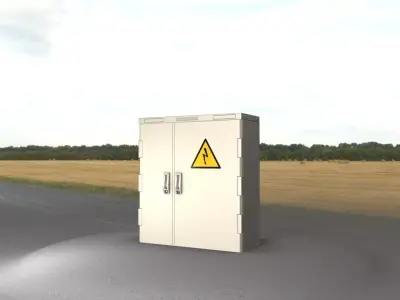 Electrical Distribution Cabinet 175 Low-poly 3D model