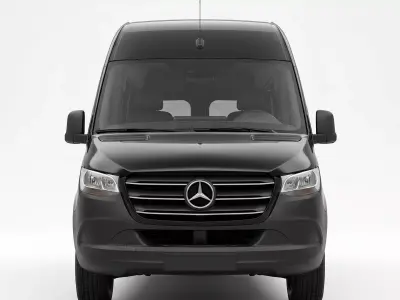 Mercedes-Benz Sprinter Cargo Van Low-poly 3D model