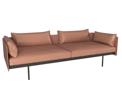 Bureau Sofa Free 3D model