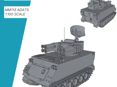 M113 ADATS 3D print model
