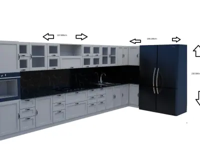 kitchen furniture 3D model get