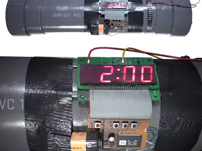 Pipe Bomb Low-poly 3D model