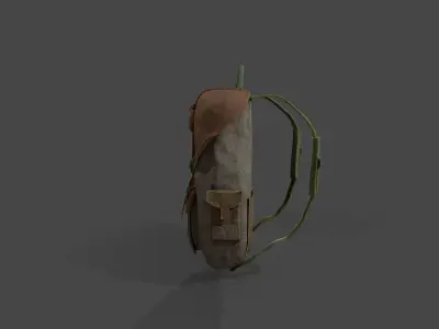 Backpack 5 Low-poly 3D model