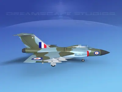 Gloster F-9 Javelin V01 3D model
