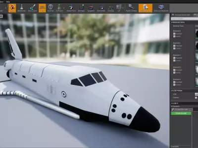 Space Shuttle 3D model  Low-poly 3D model