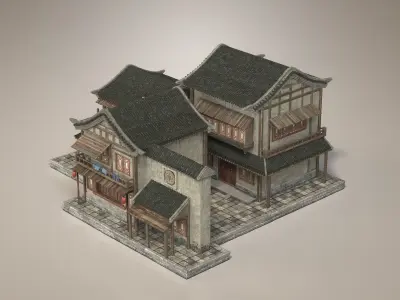 Ancient architecture Chinese ancient architecture 3D model
