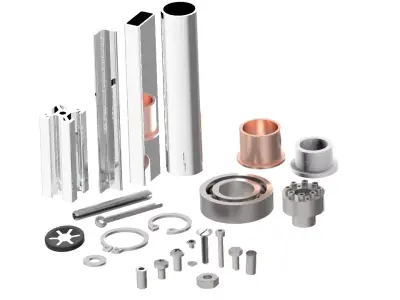 200 Composants Standards pour Assemblages 3D model