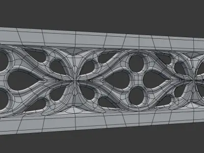 Gothic ornament 02 Free 3D model