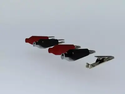 Alligator three pencils Free 3D model