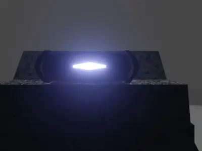 SCI-FI tank Low-poly 3D model