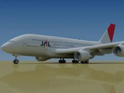 Japan Airlines JAL 3D model