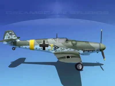 Messerschmitt BF-109 V05 3D model