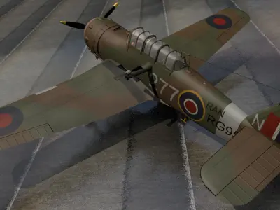 Miles M-25 Martinet TT1 3D model