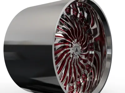 ASANTI AF824 WHEEL 3D MODEL 3D model