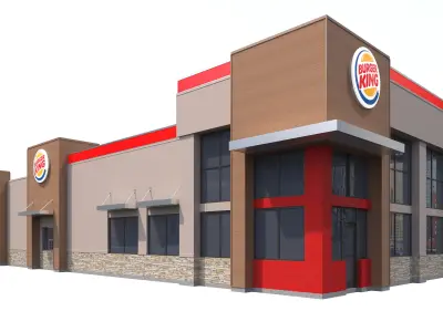 Retail-049 Burger King-005 3D model