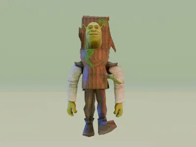 Shrek Skibidi  toilet 3D model