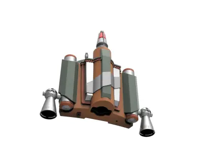 Boba Fett Jetpack from The Mandalorian TV series 3D print model