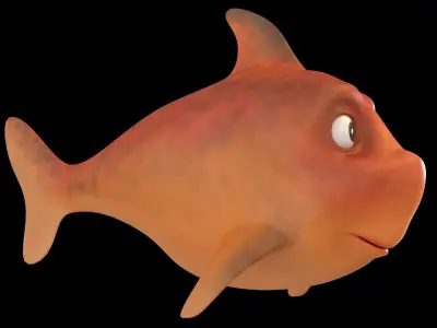 Cartoon Fish Free 3D model