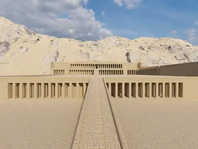 somer ancient pyramid-Ziggurat Temple 3D model