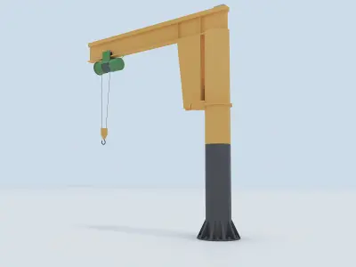 Jib Crane 3D model