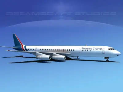 Douglas DC-8-63 Supreme Charter 3D model