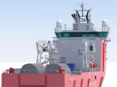 Multi Role Vessel Skandi Hugen 3D model