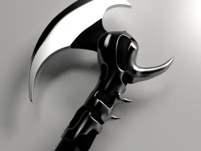 Dragon Battle Axe 3D model
