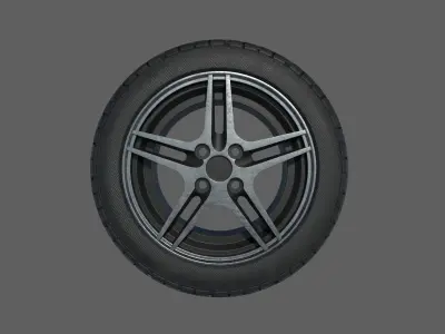 Car Wheel A 3D model