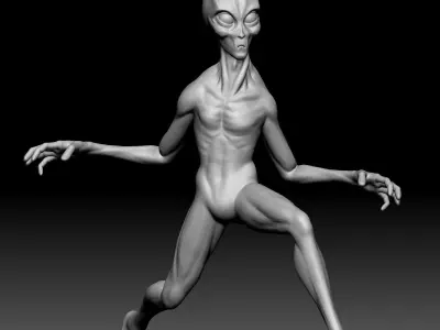 Alien Statue - 0180 3D print model