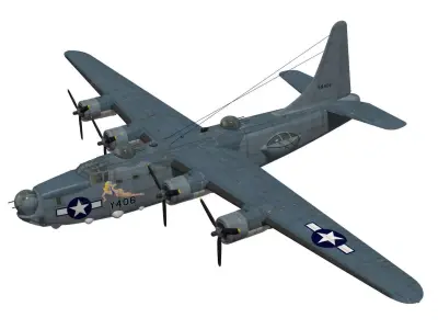 consolidated PB4Y-2 Privateer 3D model