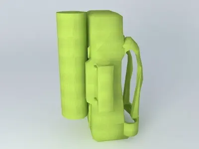 Backpack plastic container 3D model