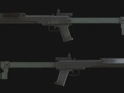 Crossbow Mark III Low-poly 3D model